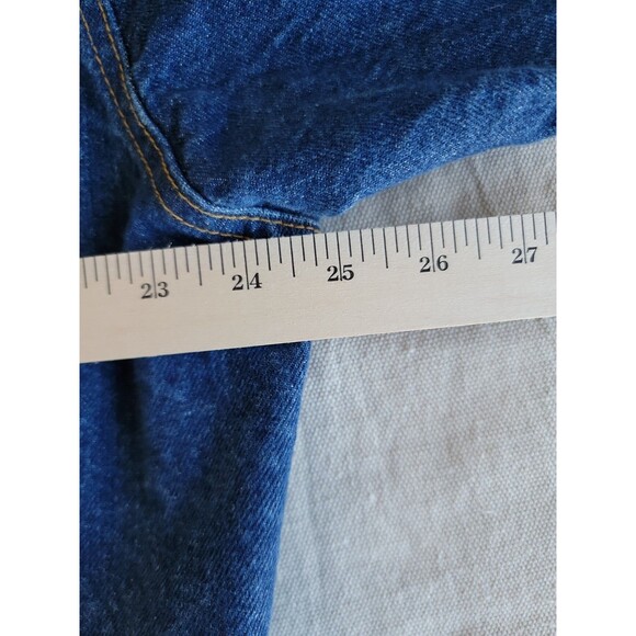 Levis Mens L Jean Jacket Trucker 70507 0214 Dark Blue VTG Retro USA Work EUC - Picture 14 of 16